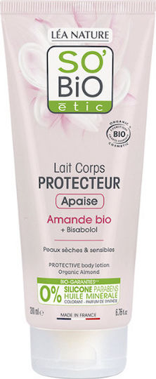 So'Bio Etic Protective Loțiune hidratant pentru corp pentru piele uscată & sensibilă 200ml