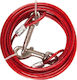 Pet Camelot Dog Leash/Lead Wire Rope in Red Colour 9m x 0.5cm