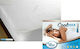La Luna Schutzauflage King Size Wasserdicht mit Rock Coolmax Weiß 180x200+30cm