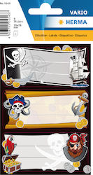 Herma Pirates Ετικέτες Τετραδίων 9τμχ