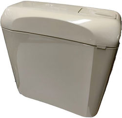 Kariba Lux Wall Mounted Plastic Low Pressure Rectangular Toilet Flush Tank Champagne