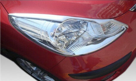 Motordrome Front Headlights Eyebrows for Hyundai i10 07-13 ABS Πλαστικό