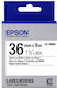 Epson LK-7WBN Ταινία Ετικετογράφου 9m x 36mm σε Λευκό Χρώμα