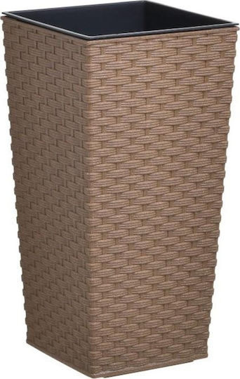 Click Pl Planter Plastic Beige 19x19x36cm.