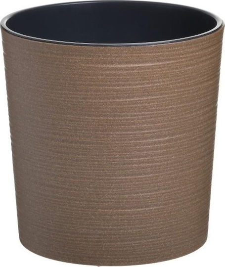 Click Pl Planter Plastic Beige 25x25x26cm.