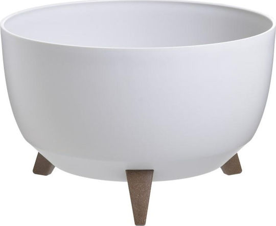 Click PL Plant Pot Plastic White with Stand 40x40x20cm
