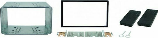 Phonocar Mounting Plate Frames 2 Din Metal Frame Kit 2-Din for Alfa Romeo Mito BMW Z3 Cadillac BLS Chevrolet Captiva / Epica Citroen Jumper Daihatsu Delta Fiat Bravo / Fiorino / Ducato / Qubo Ford Mondeo Hyundai i10 Jeep CJ Lancia Delta Mitsubishi Colt / Lancer Nissan Micra Opel Agila / Antara / Astra / Corsa / Vectra / Zafira Peugeot Bipper / Boxer Renault Alpine Seat Ibiza Smart ForTwo