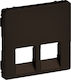 Legrand Valena Life Network-Telephone Socket Front RJ11/RJ45 in Black Color 756422