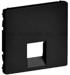 Legrand Valena Life Network-Telephone Socket Front RJ11/RJ45 in Black Color 756412