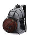 Adorence - Backpack | Με ξεχωριστό δίχτυ για μπάλα, πολλές εσωτερικές θήκες | USB Charging Port - Χωραεί Laptop 15.6 inch, gray | All-in-One Backpack