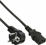 InLine Schuko - IEC C13 Cable 5m Μαύρο (16655)