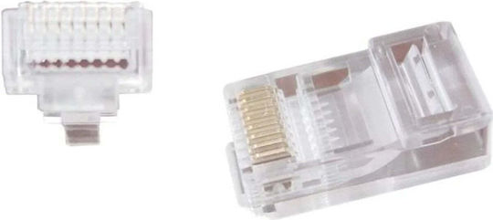 Cablexpert Щепсел RJ-45 мъжки 10бр Прозрачен (LC-PTU-01/10)