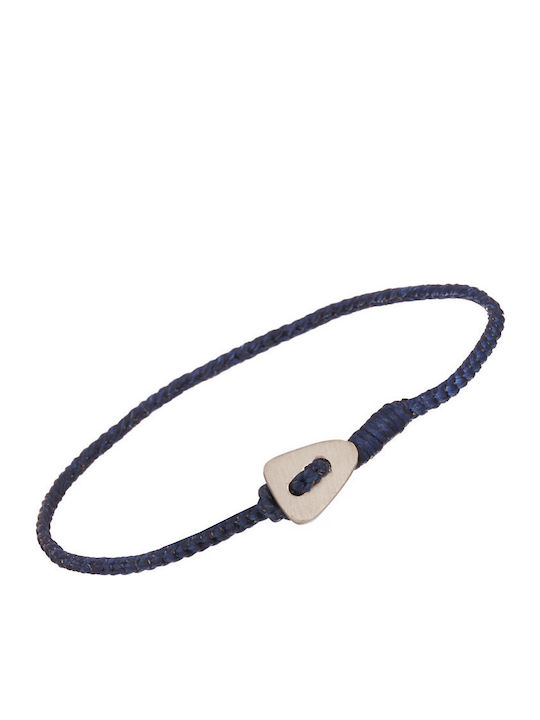 Armband Silber Kordel Kordel Triangle