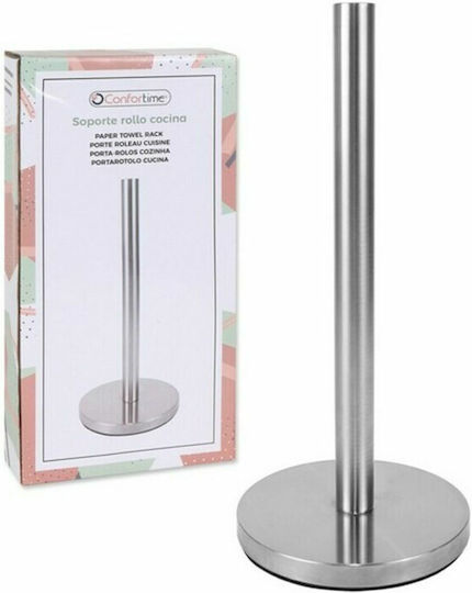 Confortime Metallic Paper Towel Holder Silver 15x15x33cm S2204122 Confortime Metallic Paper Towel Holder Silver 15x15x33cm S2204122