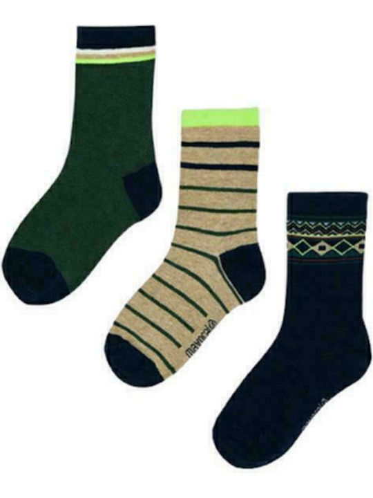 Mayoral Boys 3 Pack Knee-High Socks Green