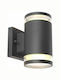Globo Lighting Wall-Mounted Outdoor Spot Light GX53 IP44 Double Beam