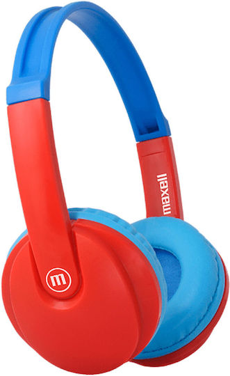 Maxell HP-BT350 Kabellos / Kabelgebunden Kinder Am Ohr Kopfhörer mit 8 Stunden Betriebszeit Rot