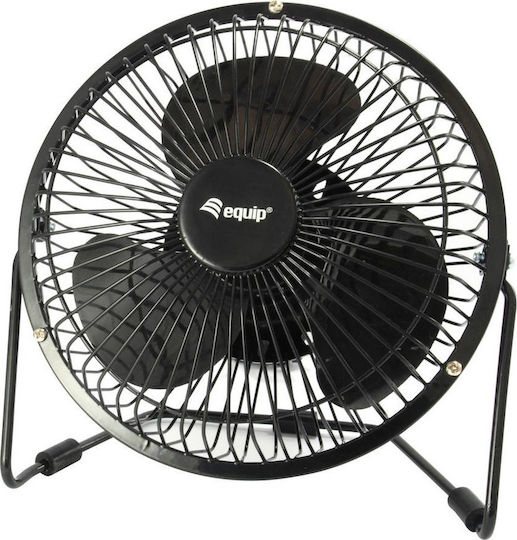 Equip USB Office/Home Rotating Fan Black USB Cooling Fan 6' 245420