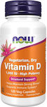 Now Foods Vegetarian Dry Vitamin D Βιταμίνη για Ανοσοποιητικό 1000iu 120 φυτικές κάψουλες
