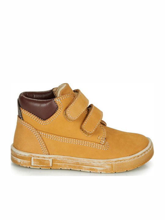 Clay Ghete Copii din Suede cu Velcro Maro