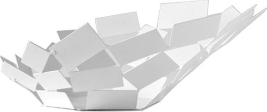 Alessi Φρουτιέρα Μεταλλική Λευκή 41.6x37.5x15εκ.