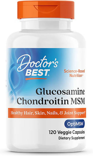 Doctor's Best Glucosamine Chondroitin MSM Συμπλήρωμα για την Υγεία Αρθρώσεων & Οστών 120 κάψουλες