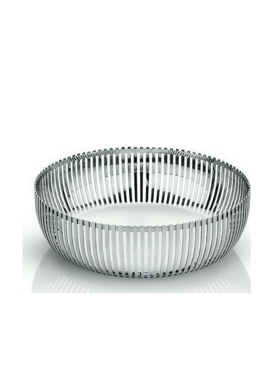 Alessi Φρουτιέρα Inox Ασημί 20x20x7εκ.