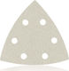 Smirdex 510 White Line Delta Sanding Sheet K220 with 6 Holes 95x95mm