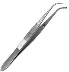 Rhein Tweezers Thin Curved Tweezers 8cm