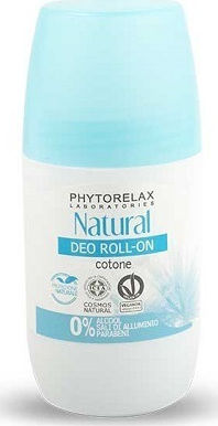 Phytorelax Natural Deo Cotone Φυσικό Αποσμητικό σε Roll-On Χωρίς Αλουμίνιο 50ml