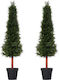 Arbore Artificial de Exterior Pin Green 150cm 2buc Outsunny