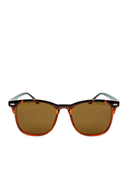 Moscow Mule Bărbătești Ochelari de soare cu Maro Cadru cu Polarized Lentilă MM/3323/2