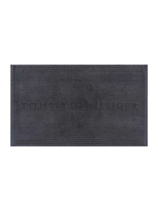 Tommy Hilfiger Πατάκι Μπάνιου Βαμβακερό Legend Steel 50x80εκ.