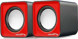 Audiocore Audiocore AC870 2.0 με Ισχύ 6W Κόκκινα