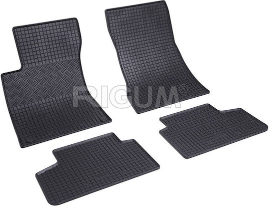 Rigum Set of Front and Rear Mats 4pcs for Mercedes-Benz GLB Black