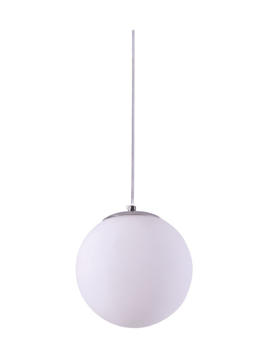 Home Lighting Se1125 1 Op Alessia Pendant Opal Hängende Deckenleuchte Federung Kugel für Fassung E27 Weiß