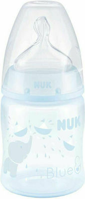 Nuk Plastic Bottle First Choice Plus Temperature Control Baby Rose & Blue Anti-Colic with Silicone Nipple for 0-6 months Light blue Elephant 150ml 1pcs 10.005.935