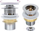 vidaXL Cupru Supapă Chiuveta cu Dimensiune 6.4x6.4cm Argintiu