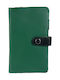GA 3-3771 Large Leather Women's Wallet Green
