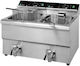 Fresh Electric Fryer Double 6.5kW Capacity 2x12lt 58x48.5x45cm FT1212N