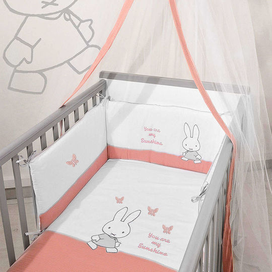 Miffy Seturi de cearșafuri pentru bebeluși Pentru Patut Bumbac Portocaliu 110x160buc 3buc