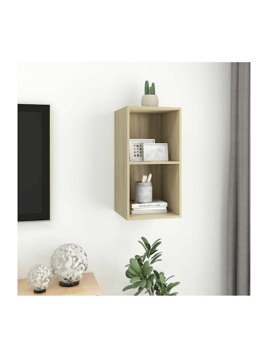 Sonoma Wall Shelf / Oak 37x37x72cm