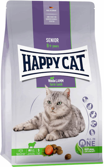 Happy Cat Senior Weide-Lamm Ξηρά Τροφή για Ηλικιωμένες Γάτες με Αρνί 4kg