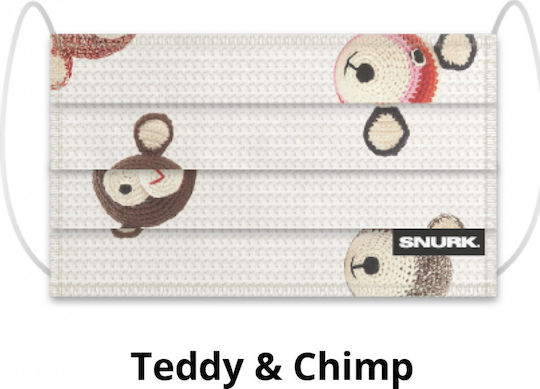 Snurk Υφασμάτινη Μάσκα Προστασίας Teddy & Chimp 1τμχ