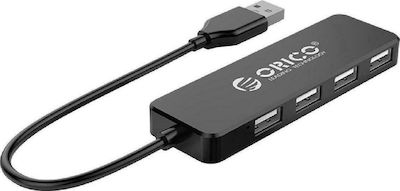 Orico Fl01 USB 2.0 4 Port Hub with USB-A Connection (FL01-BK-BP)