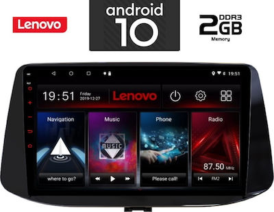 Lenovo Sistem Audio Auto pentru Hyundai i30 2018> (Bluetooth/USB/AUX/WiFi/GPS/Partitură) cu Ecran Tactil 9" IQ-AN X6795_GPS