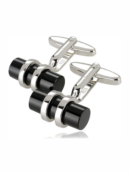 Breuning Cufflink from Silver In Black Colour