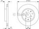 Bosch Brake Discs Front 2pcs for Fiat Sedici Suzuki SX4