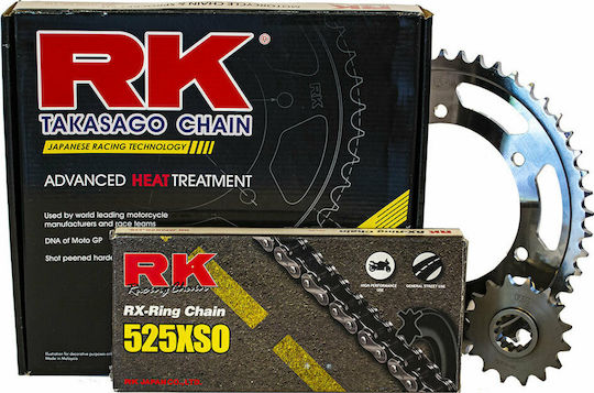 RK Σετ Γρανάζια Αλυσίδα (15-47-525XSO) για Honda Transalp 600-700