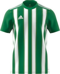 Adidas 21 JSY Αθλητικό Ανδρικό T-shirt Πράσινο με Ρίγες